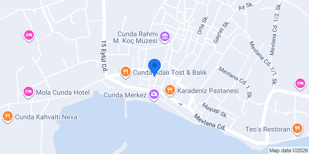 Cunda Körfez Restaurant konumu