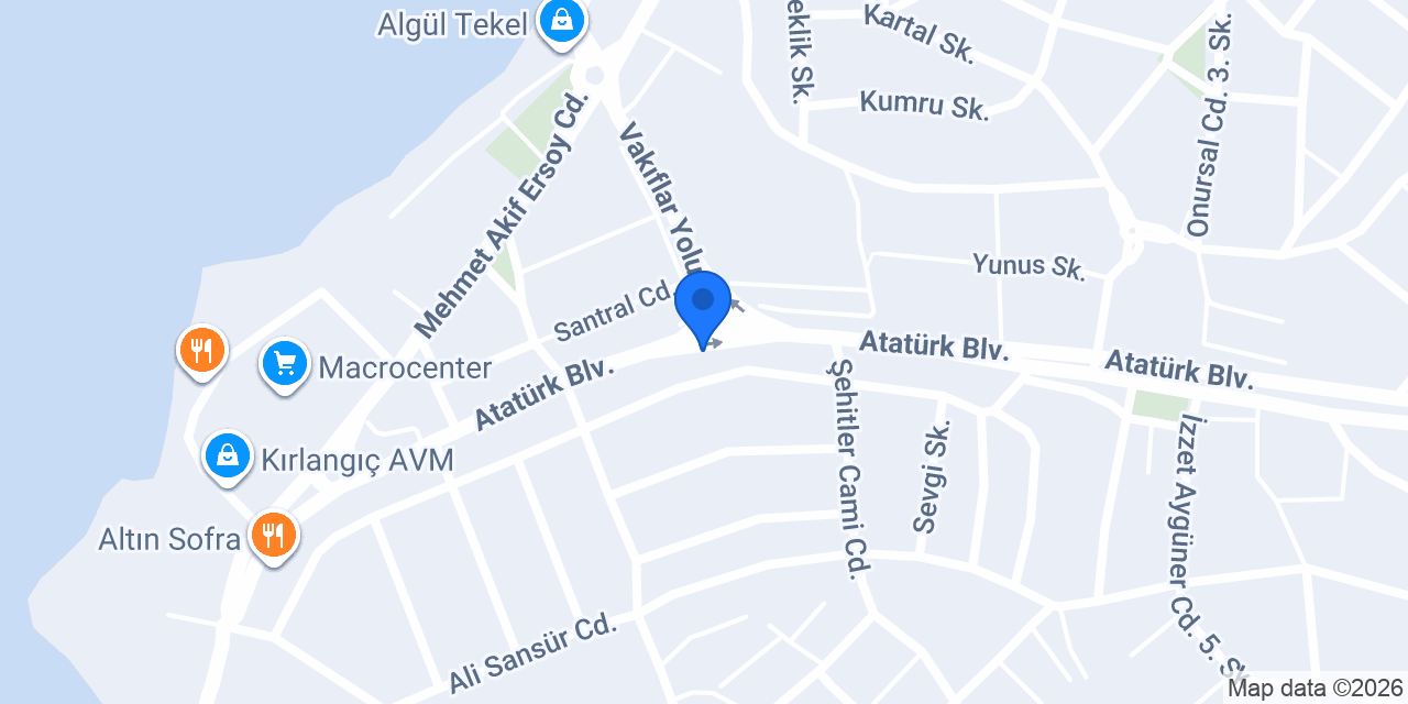 Özgür Veteriner Kliniği konumu