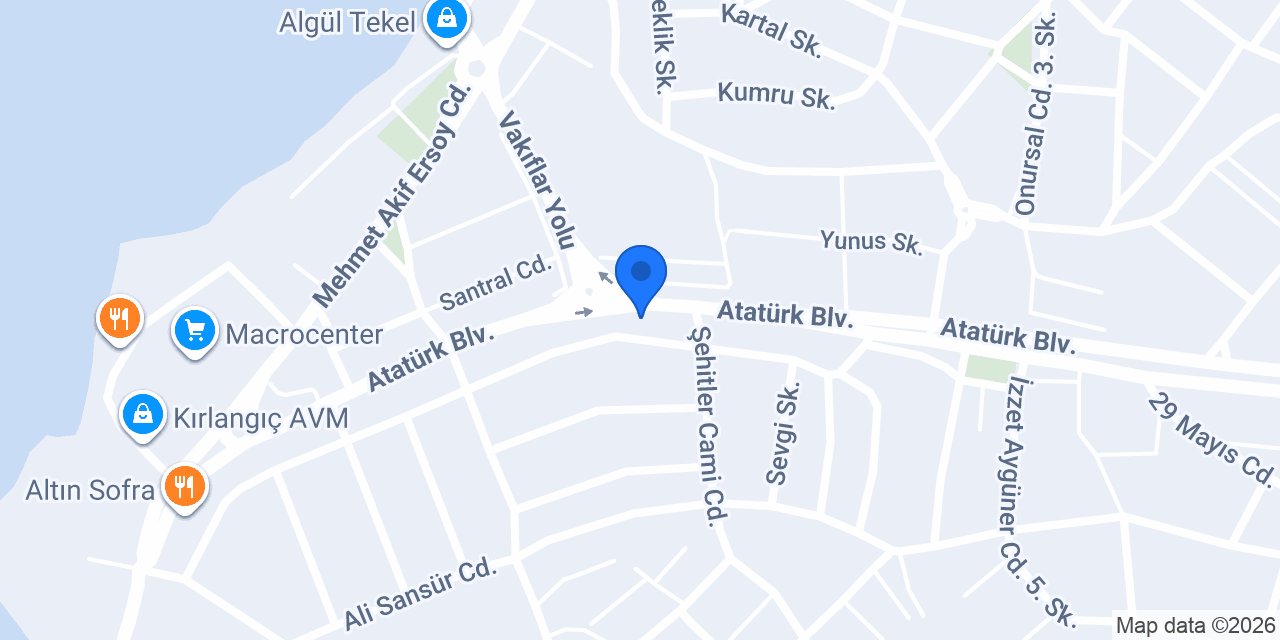 Eylül Fast Food konumu