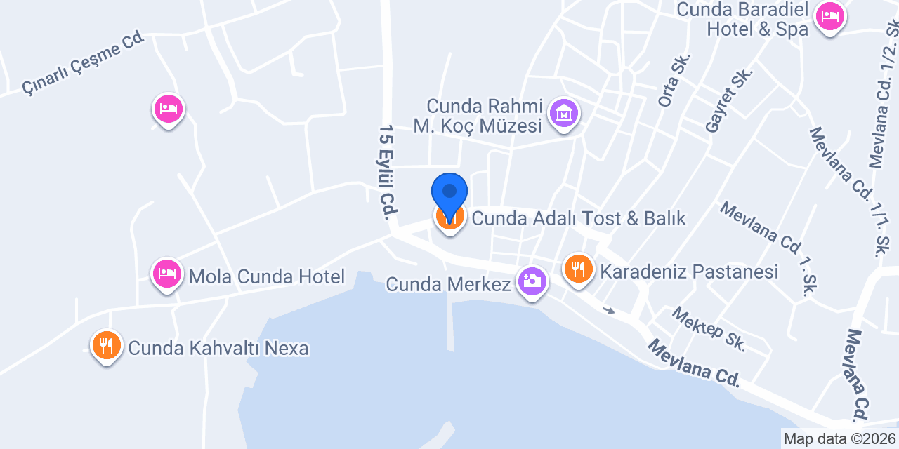 CUNDA EGE GÜMÜŞ konumu