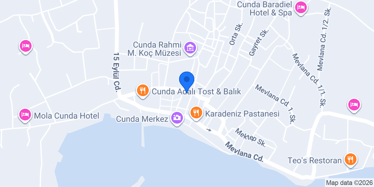 Yakamoz AVLU Restaurant konumu