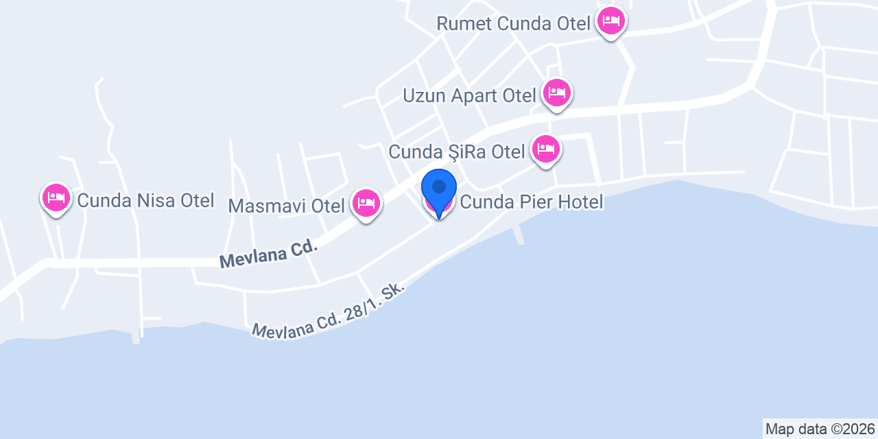 Cunda Pier Hotel konumu