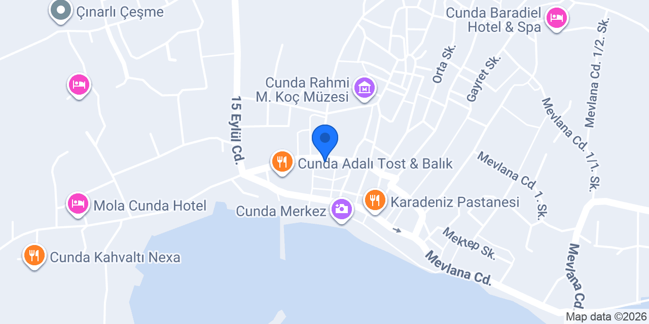 Atlas Otel konumu