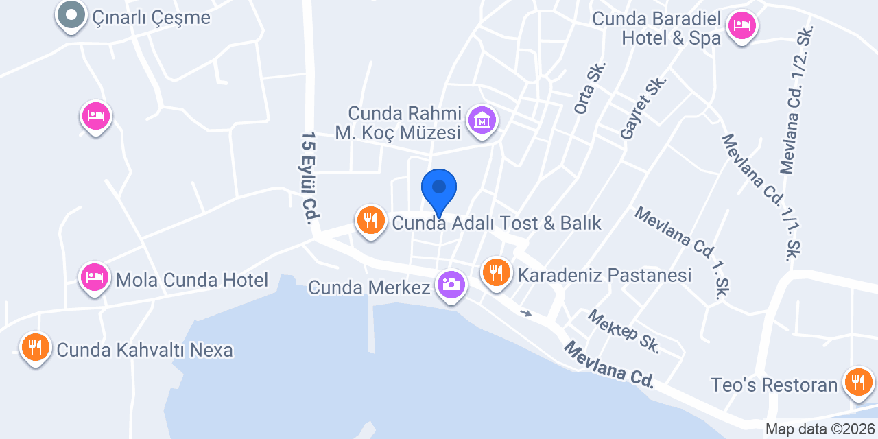 Cunda Batı Balık konumu