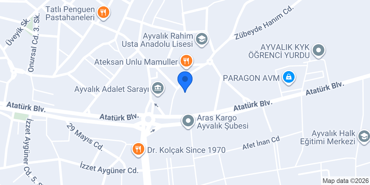 Ayvalık Pt konumu