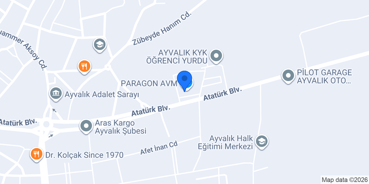 Biev Paragon AVM konumu