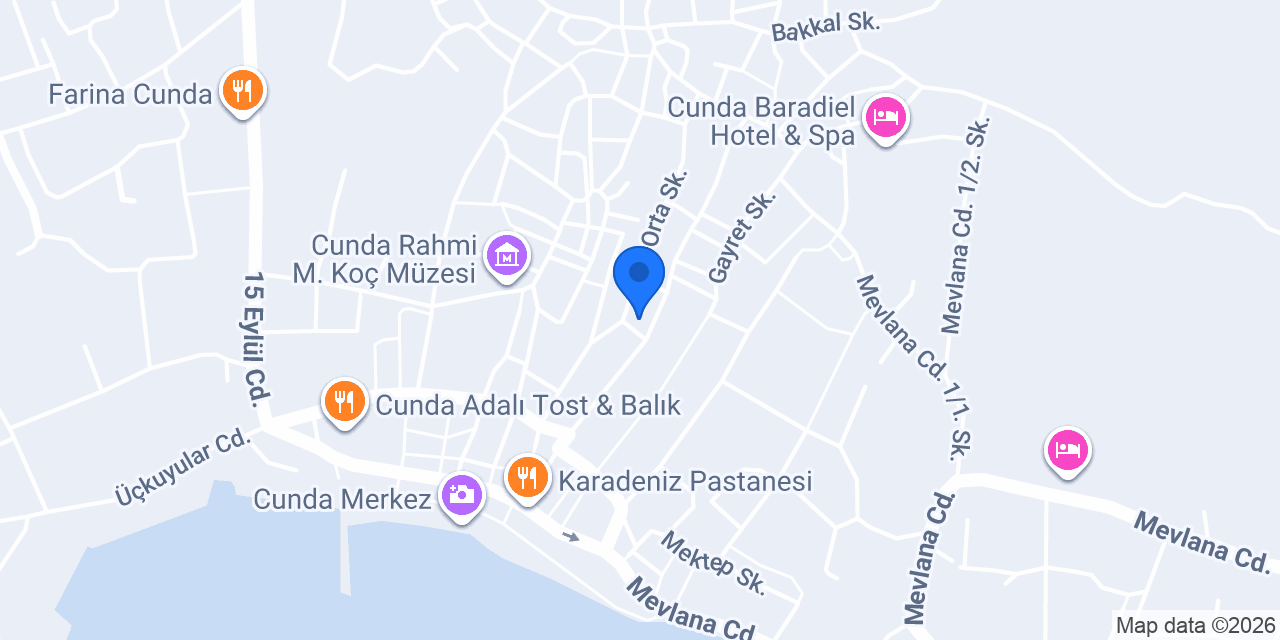 Güle Cunda konumu