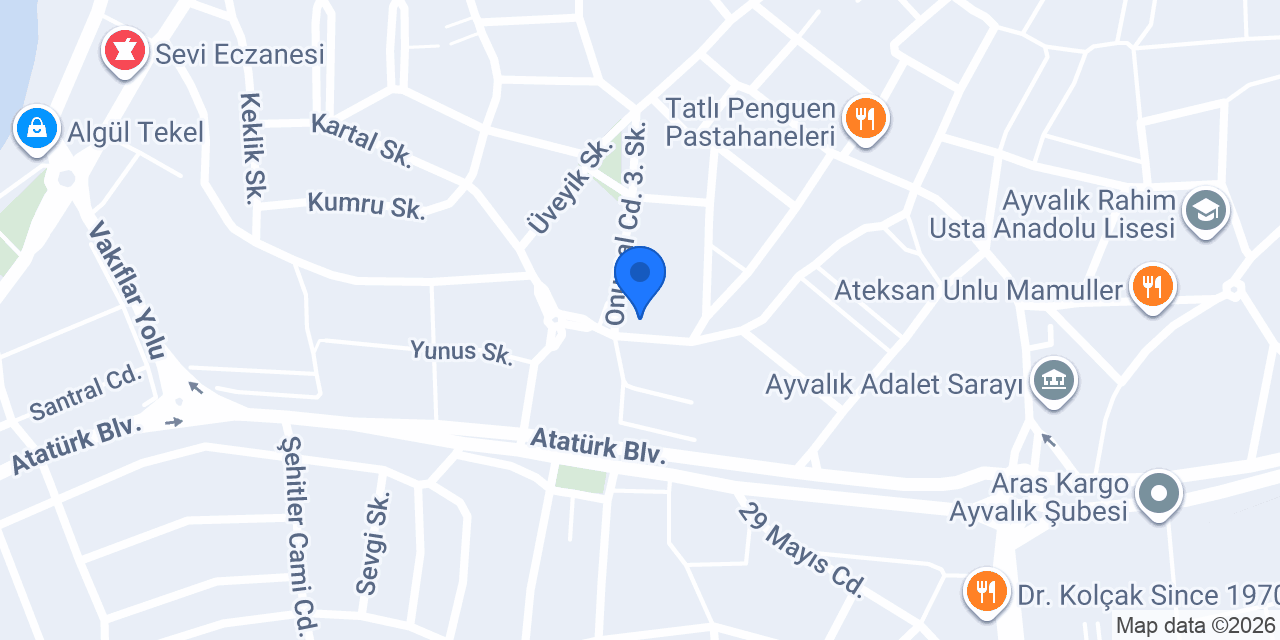 Ayvalık Salon toprak konumu