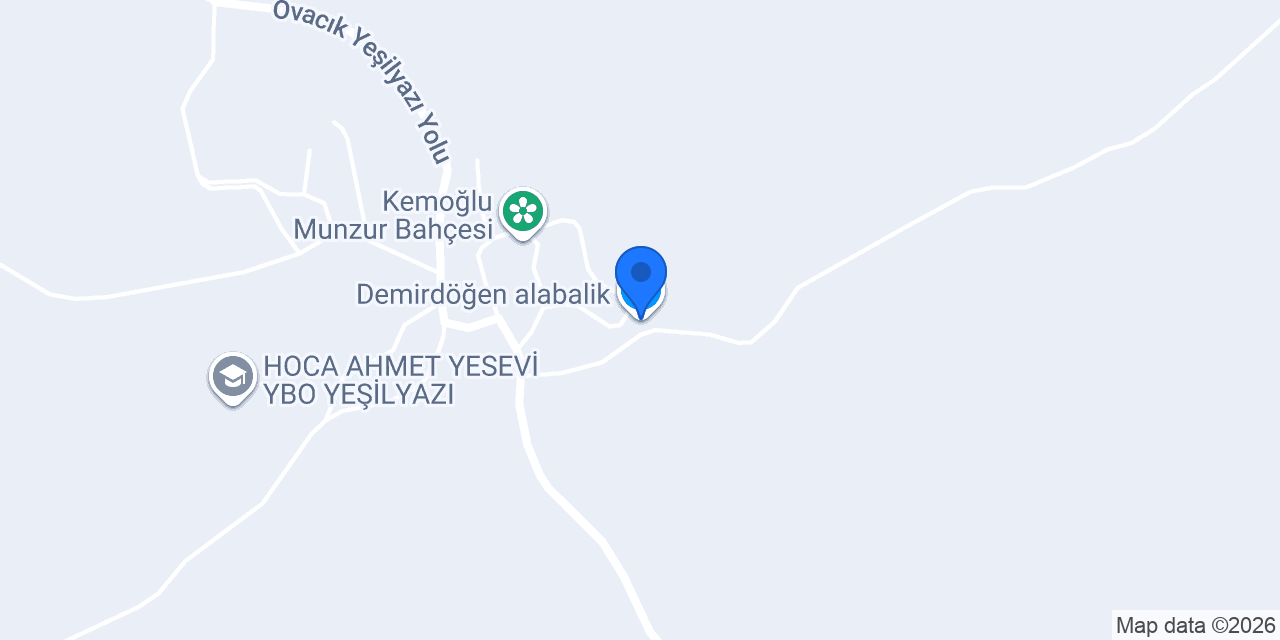 Demirdöğen alabalik konumu
