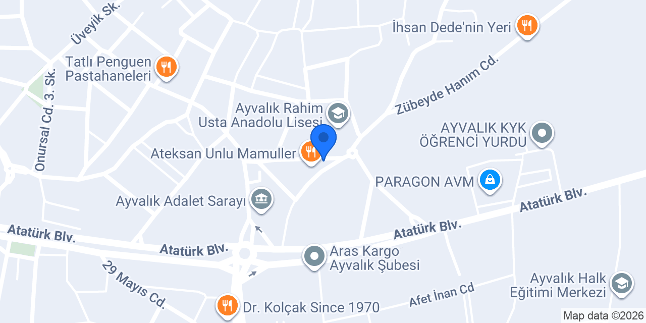 Tukay diş kliniği konumu