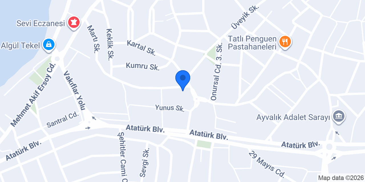 Ayvalık Vip Meydan ‘ViP TRANSFER’ konumu
