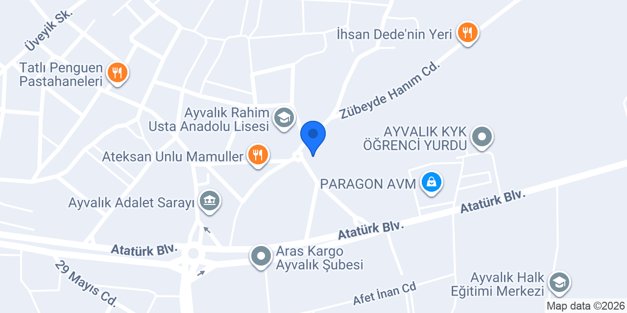 SGK Ayvalik Şubesi konumu