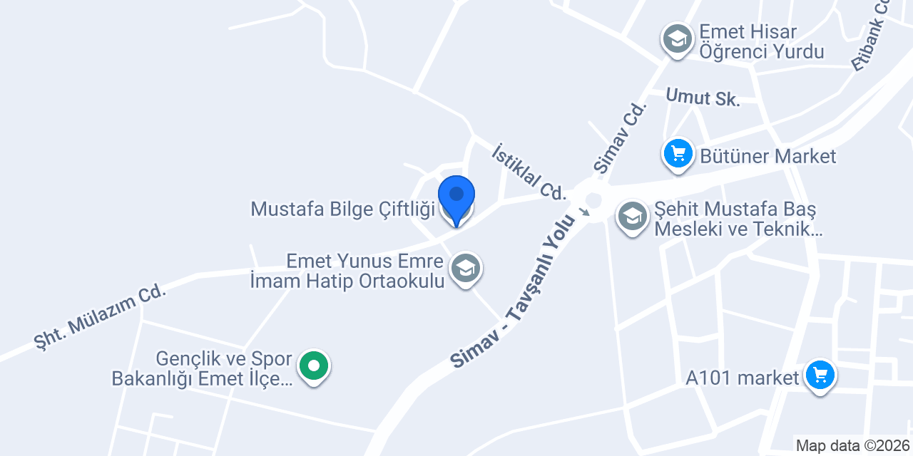 Mustafa Bilge Çiftliği konumu