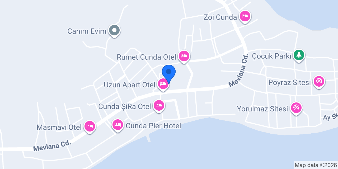 Cunda Kordon Otel konumu