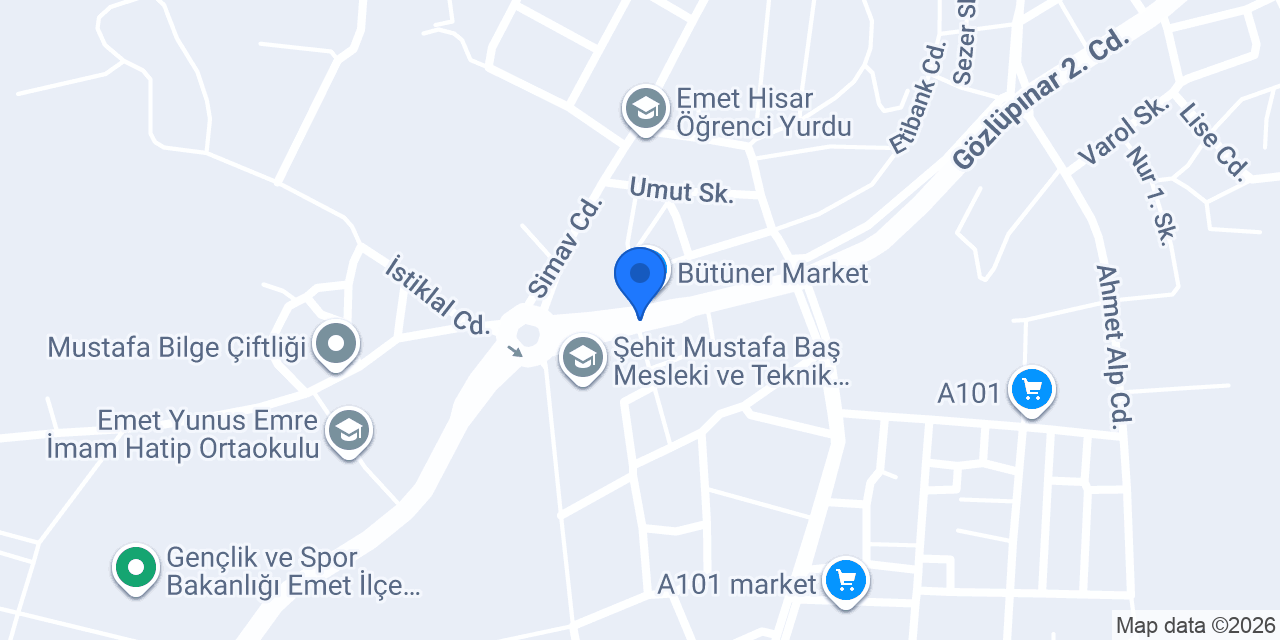 Bakkalamcaemet konumu