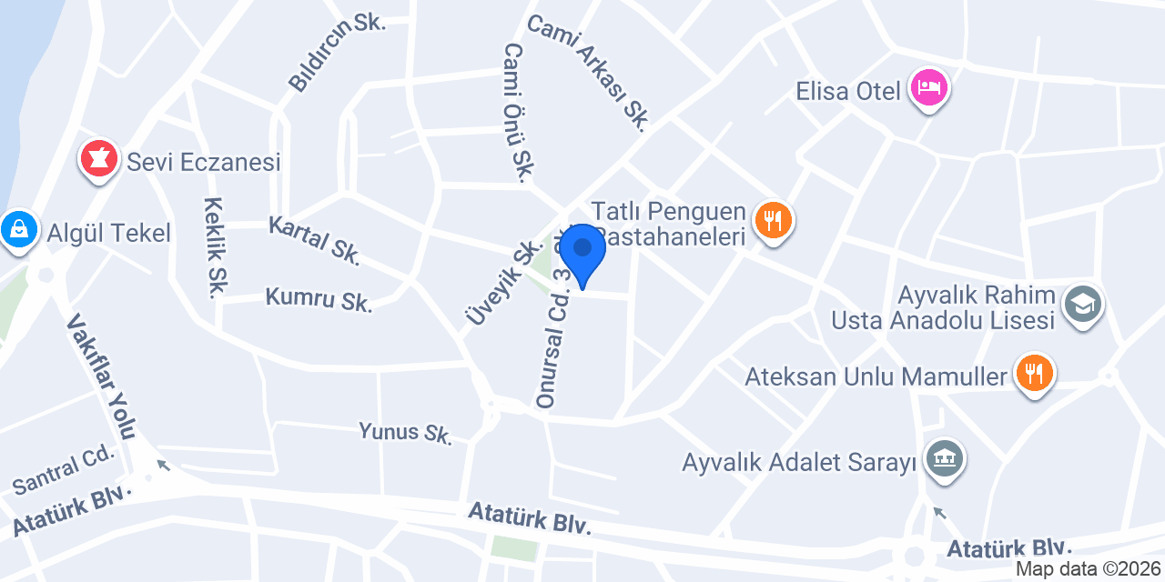 Ünlü pizza ve pide Salonu konumu