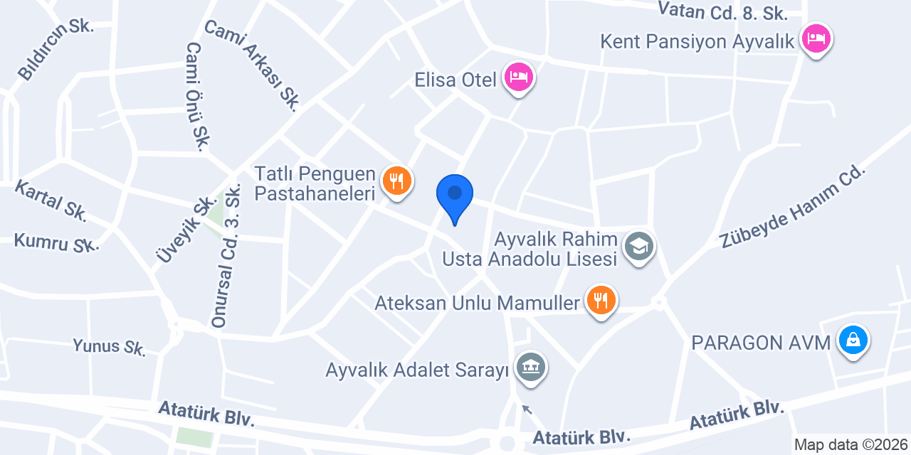 Ayvalık Karamel Petshop konumu