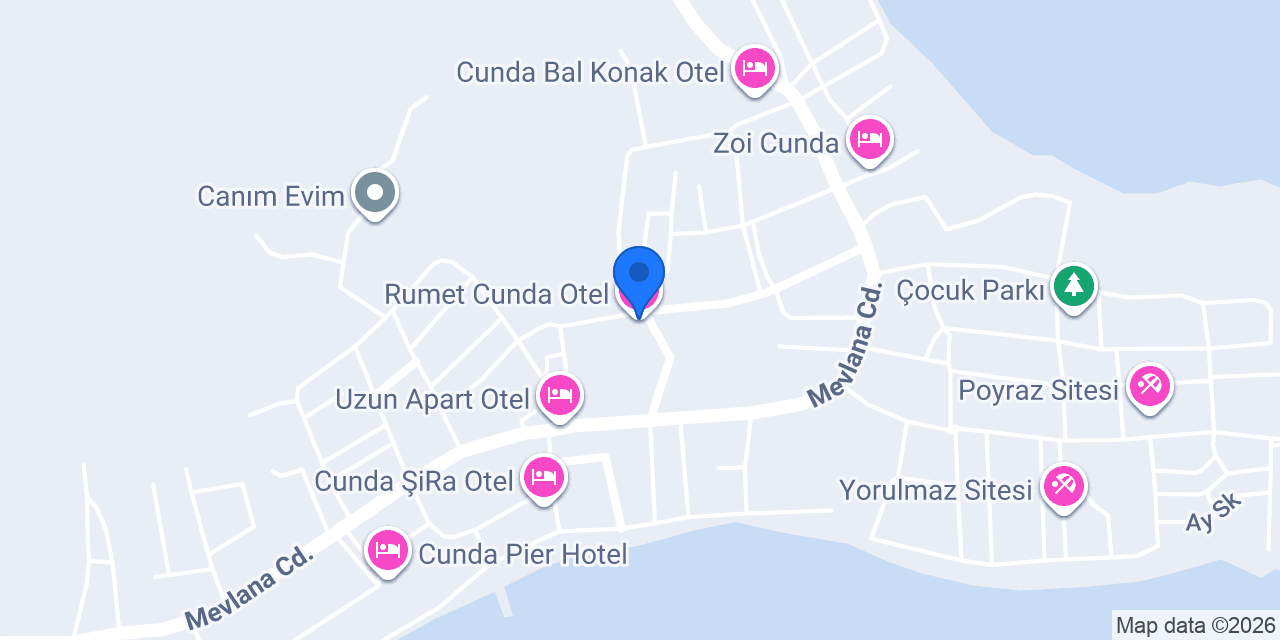 Rumet Cunda Otel konumu