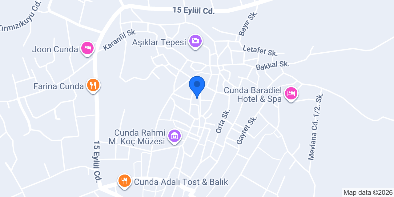 Cunda İlios konumu