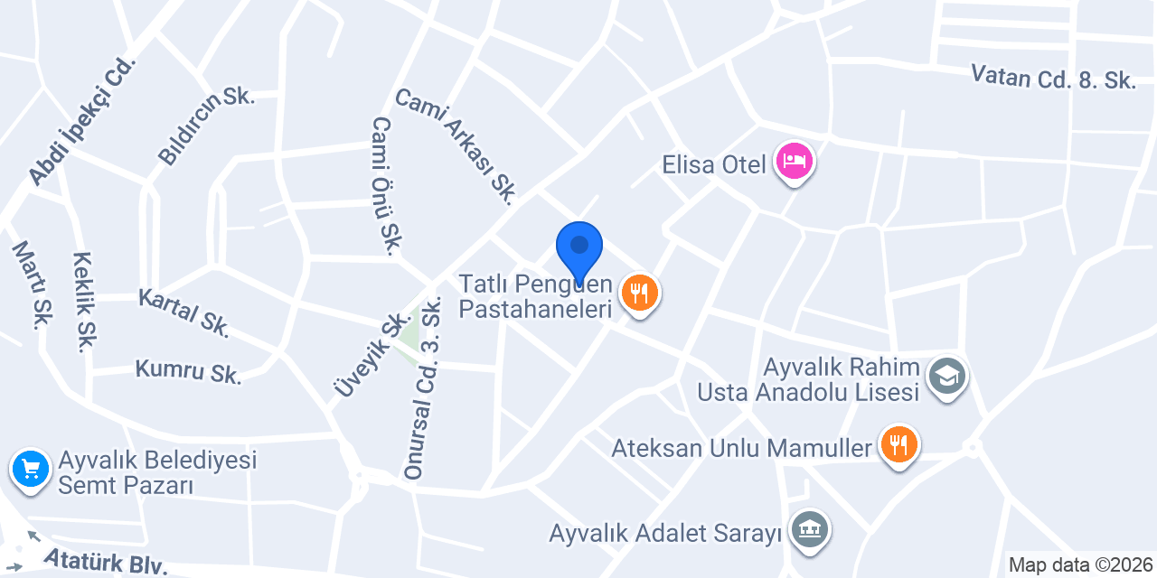 Sinan Erkek Kuaförü konumu