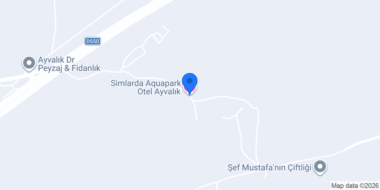 Simlarda Aquapark Otel Ayvalık konumu