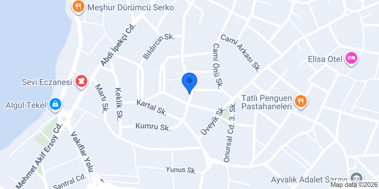 Ayvalık Ata Elektrik konumu