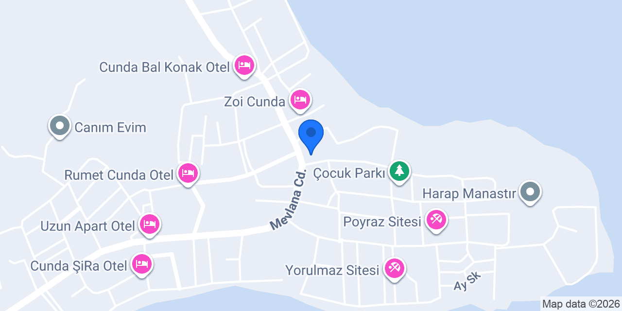 CUNDA DEMİR OTEL konumu