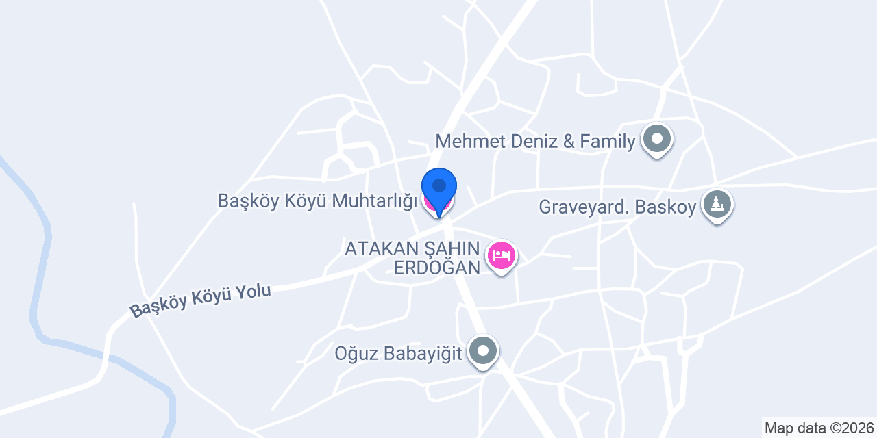 Başköy Köyü Muhtarlığı konumu