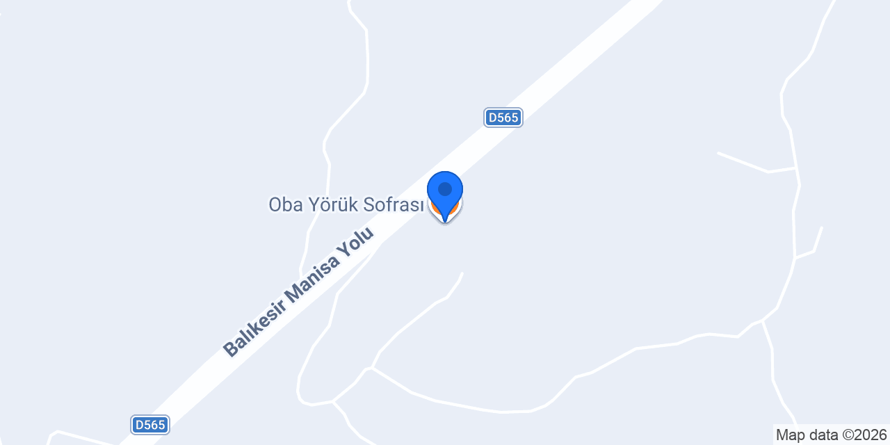 Oba Yörük Sofrası konumu