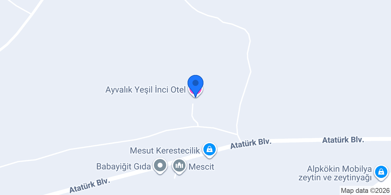 Ayvalık Yeşil İnci Otel konumu