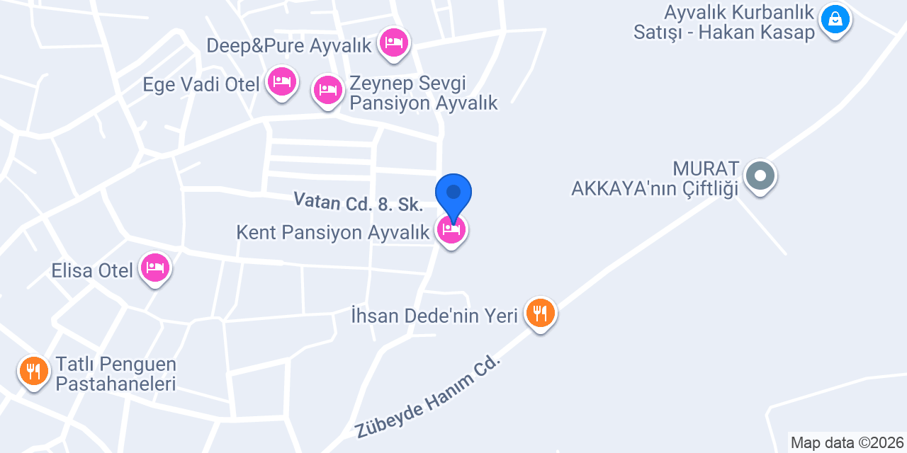 Yeşil Ege Otel konumu