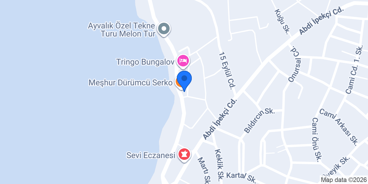 Kebapçı Serko konumu