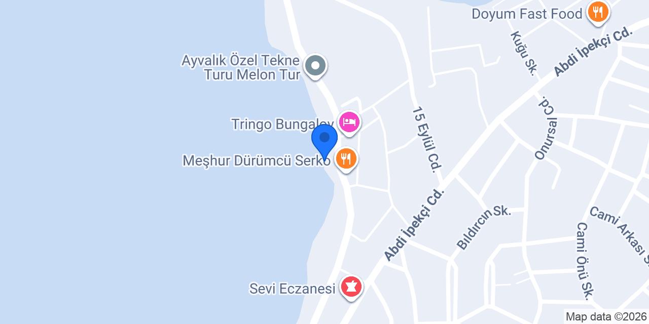 Ayvalık Yat tur konumu