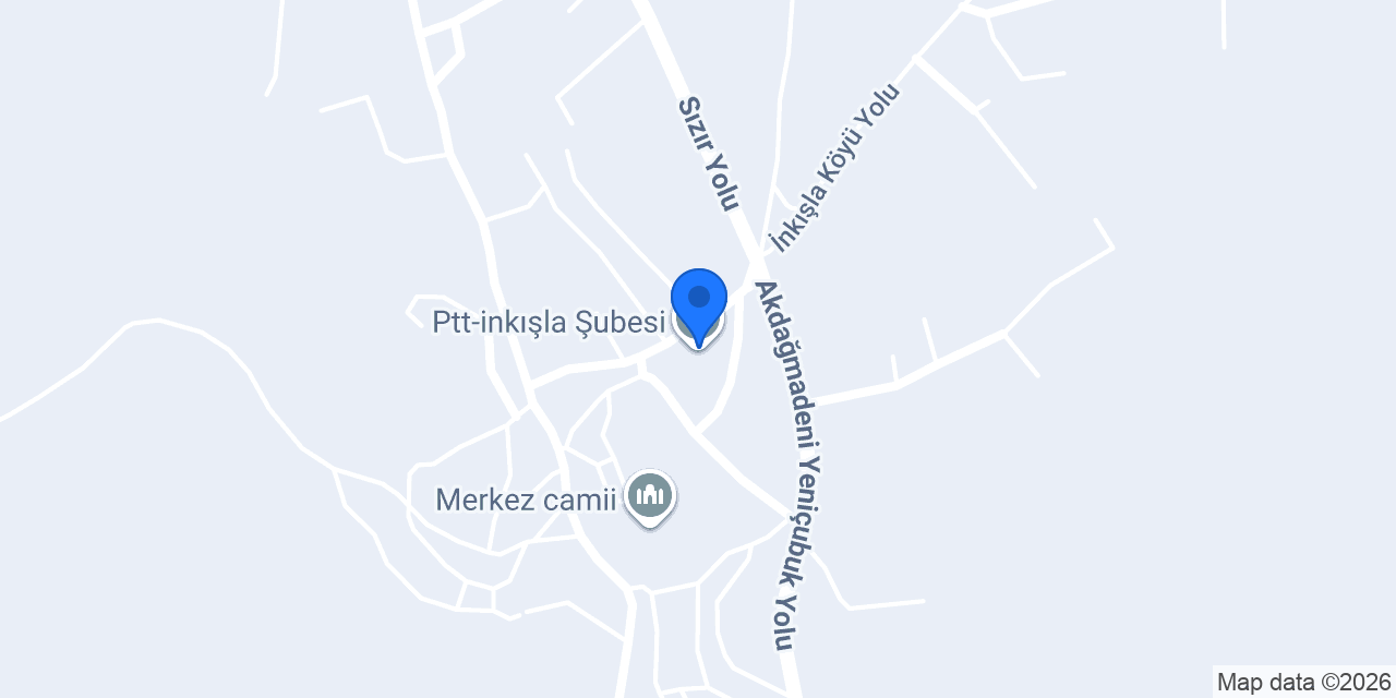 Ptt-inkışla Şubesi konumu