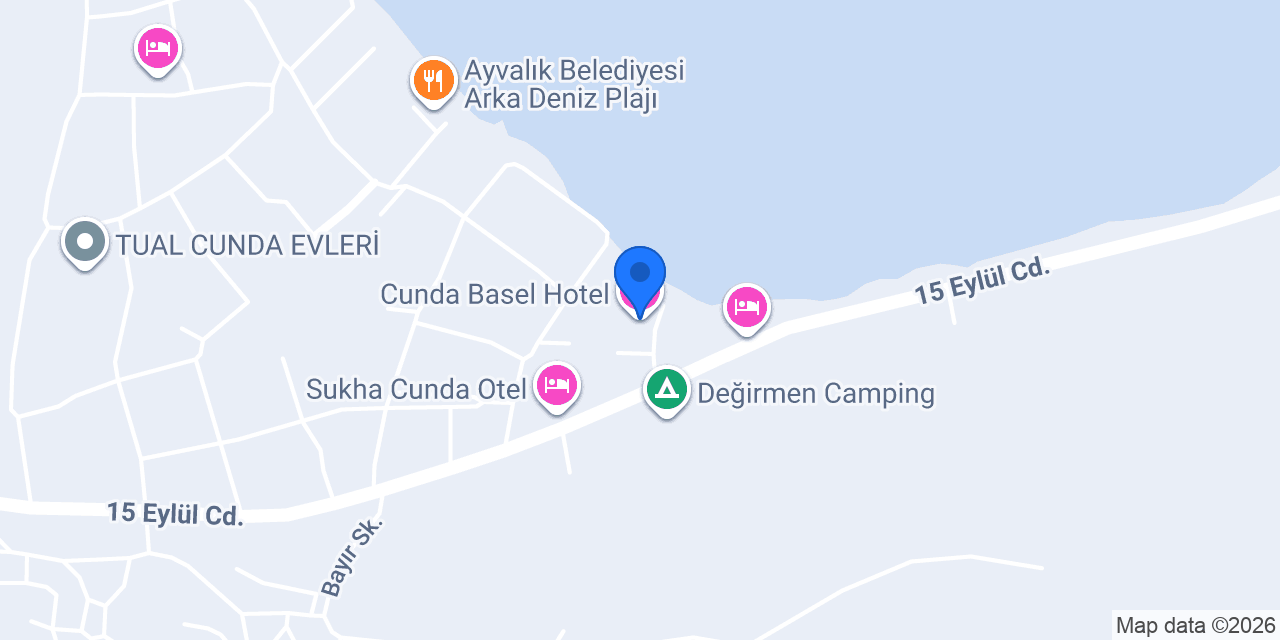 Cunda Basel Hotel konumu