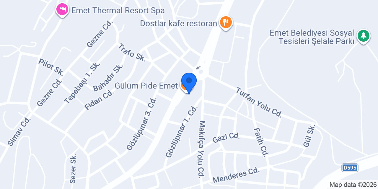 Gülüm Pide Emet konumu