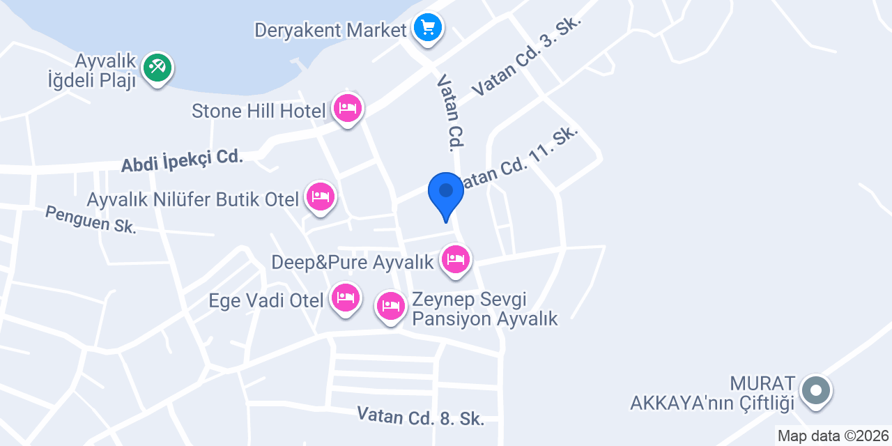 Korkmaz Vinç Ayvalık konumu