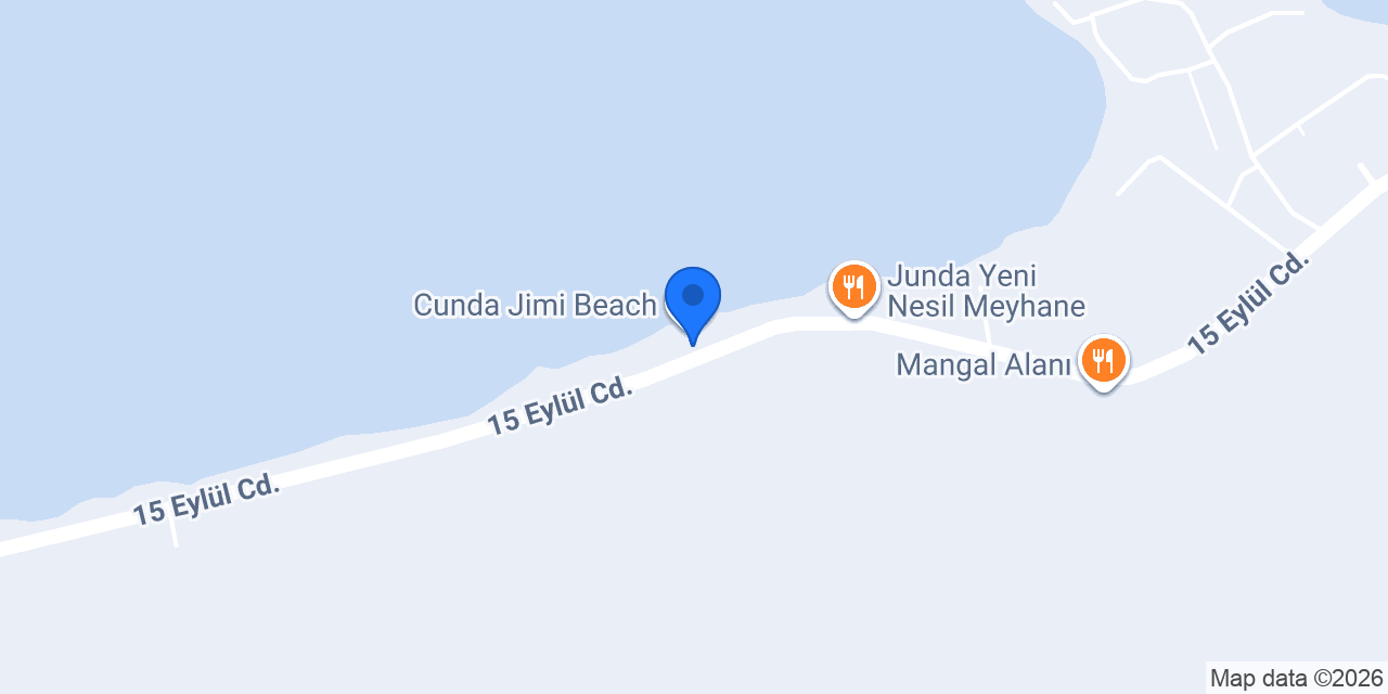 Cunda Port konumu