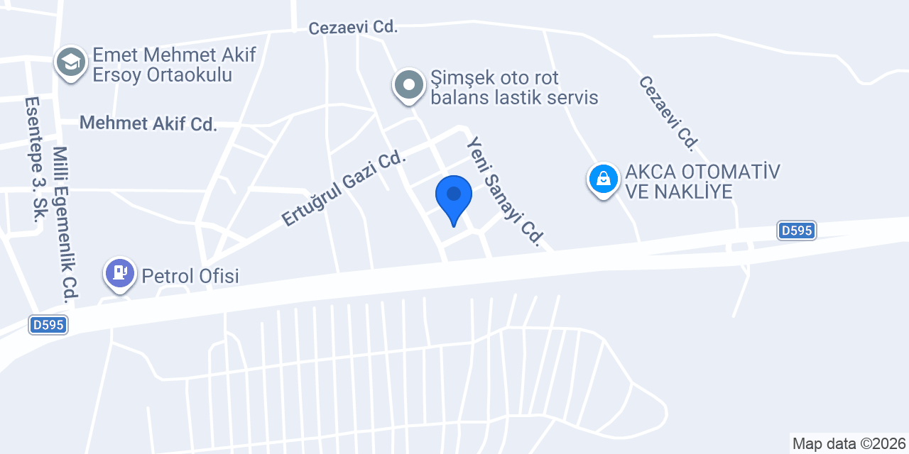 Varol Oto lastik konumu