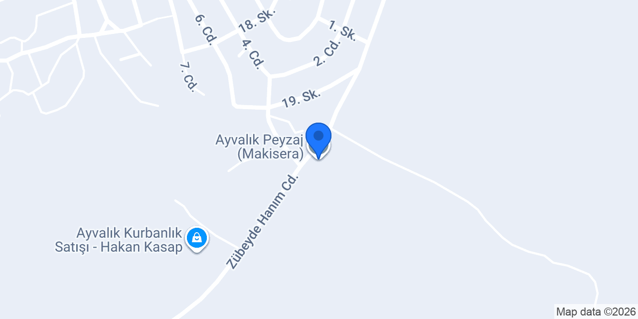Ayvalık Peyzaj (Makisera) konumu