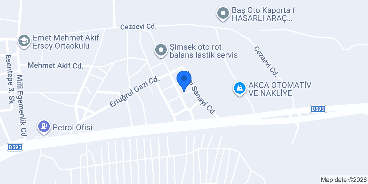 YÜKSEL OTOMOTİV konumu