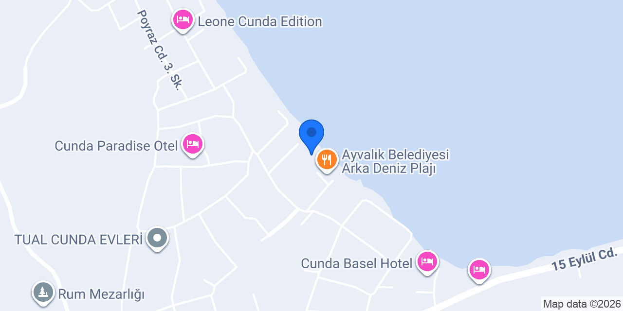 Cunda Windsurf konumu