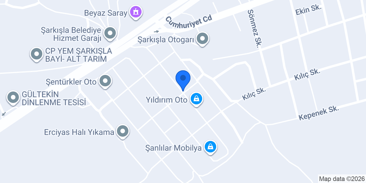 ÖZPAR OTO YEDEK PARÇA ŞARKIŞLA konumu