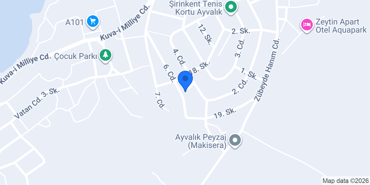Evimis Ayvalik Temizlik konumu