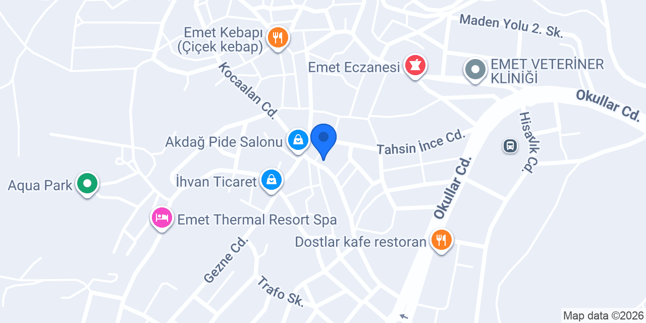Aliye Bayan Kuaförü Emet konumu