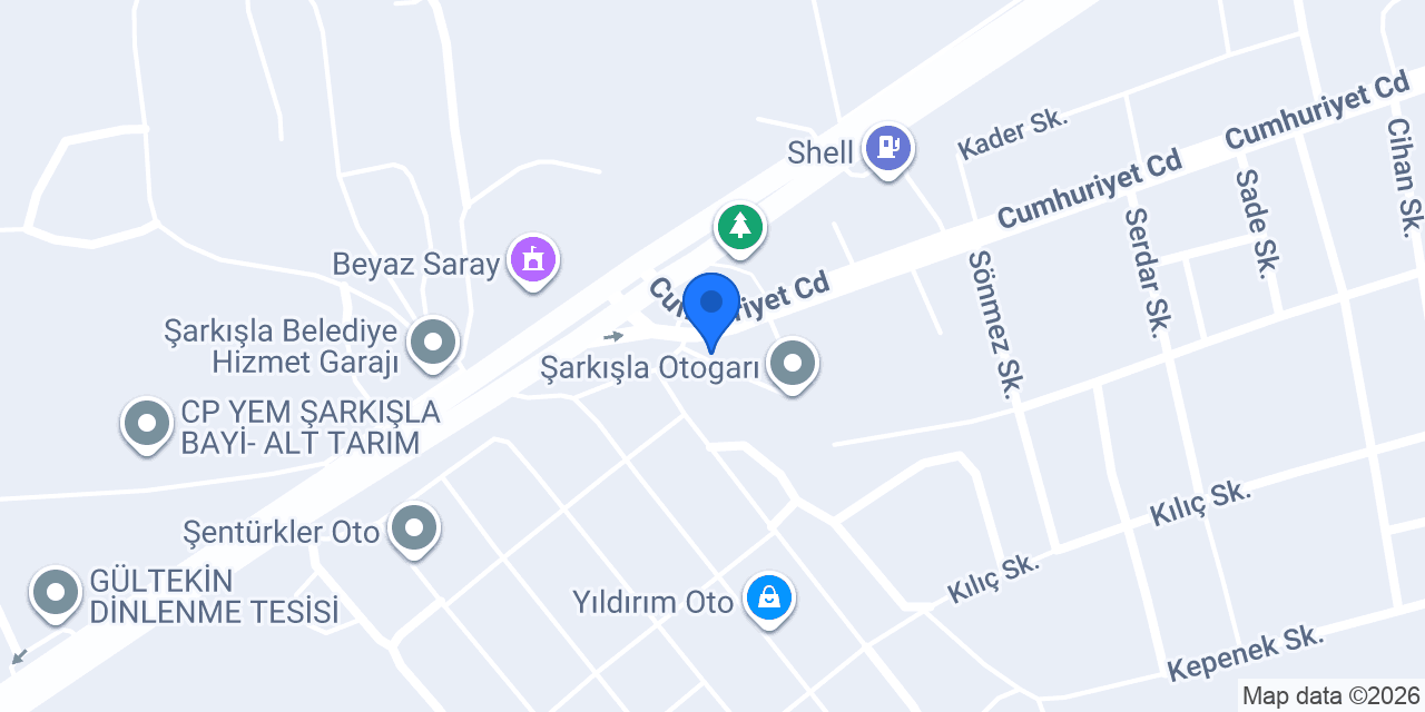 Şarkışla Taksi Otogar (Terminal) Taksi İSMAİL SARAÇ konumu