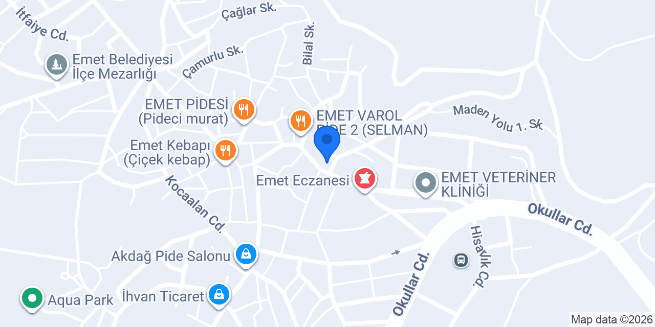 Emet Ceviz Dere Araştırma Derneği konumu