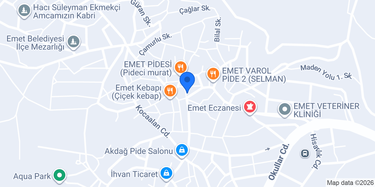 Emet Müftülüğü konumu