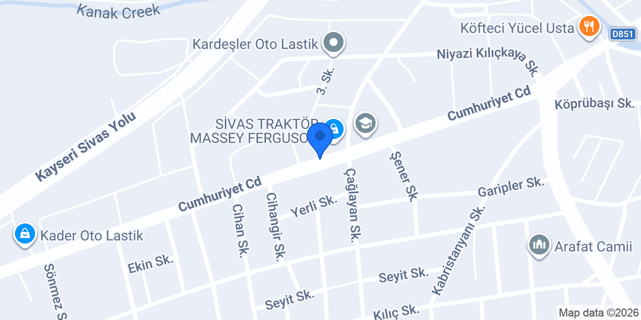 Emir Otomotiv konumu