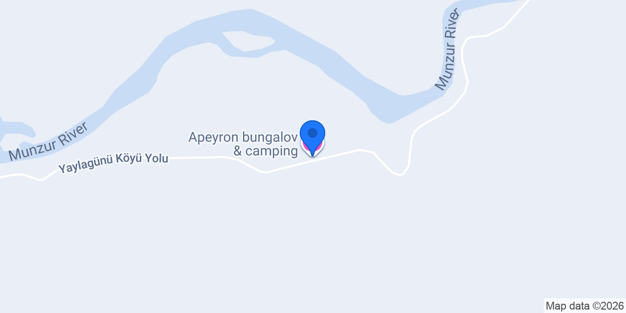 Apeyron bungalov & camping konumu